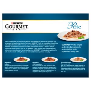 Gourmet Perle Country Surf And Turf Cat Food Pouches 12 X 85g